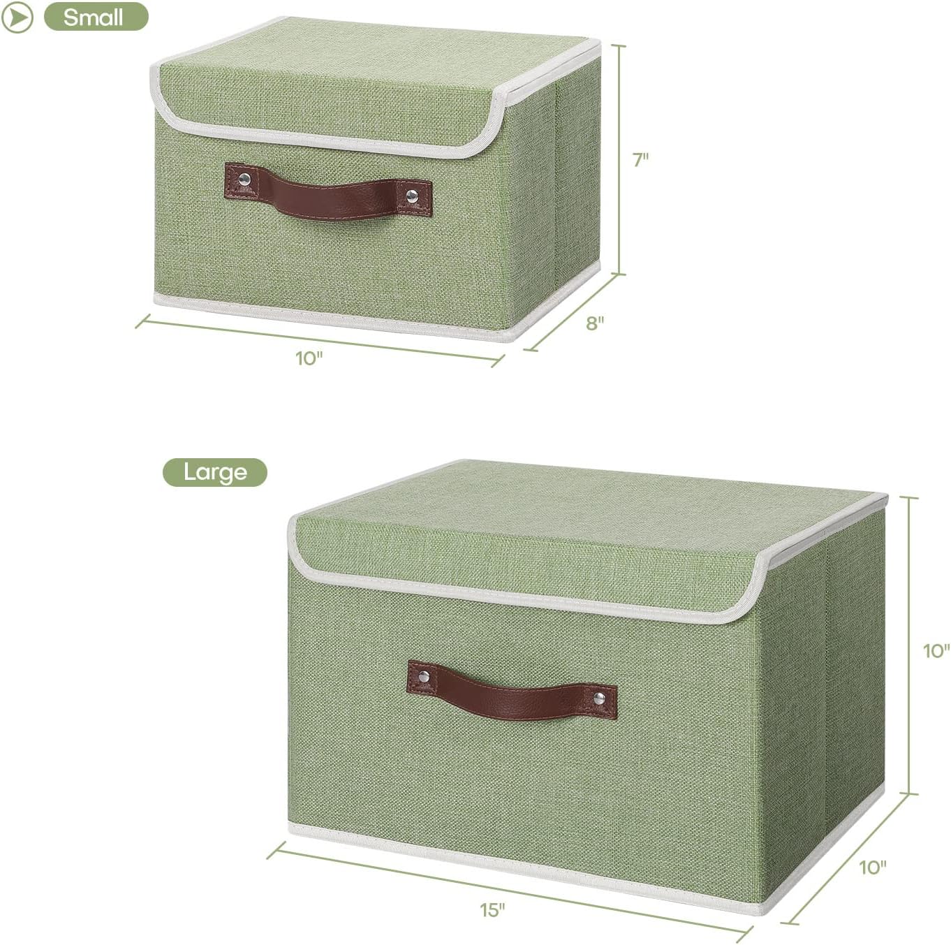Storage Bin / Lid Storage Boxes / Small / Mint Green