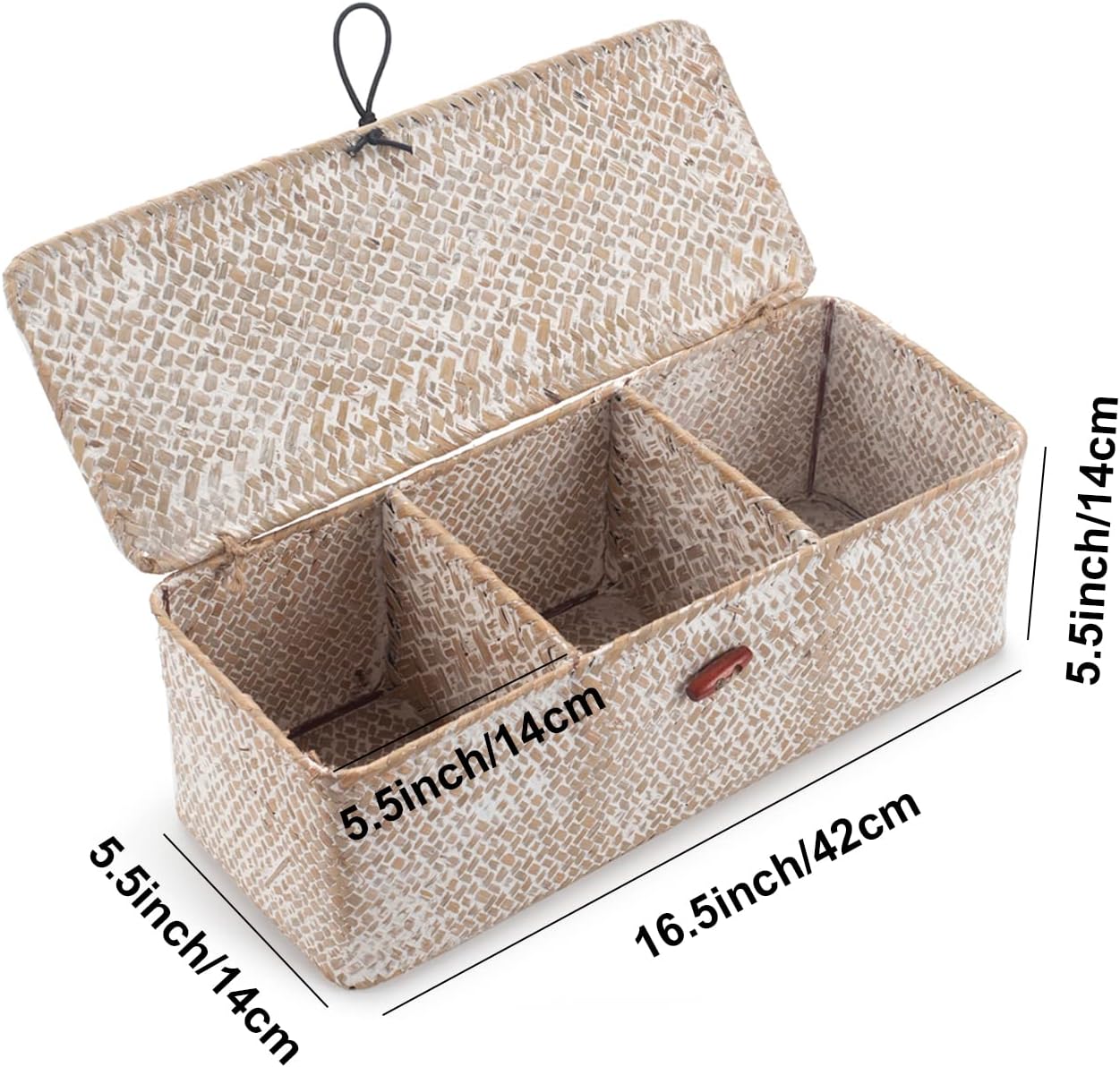 Seagrass Tank Basket / Whitewash