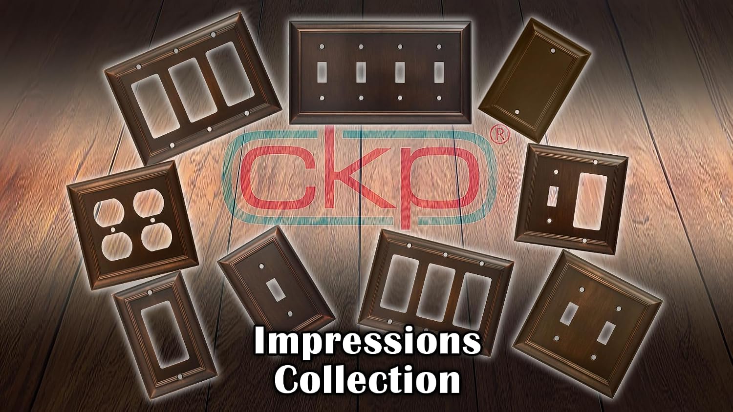 Cool Knobs and Pulls (CKP) Impressions Collection, 31194 Decorative Double Duplex Wall Plate/Outlet Cover, Long Lasting