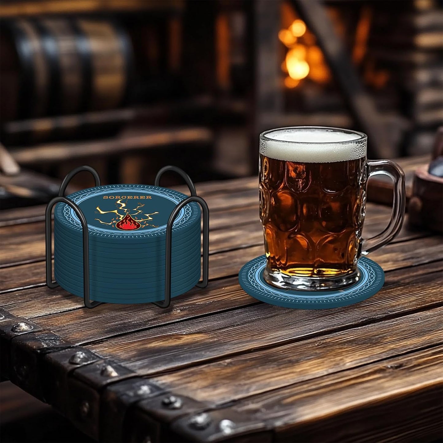 Holder / 5E Classes Icons Silicone Coaster Set / Set of 14