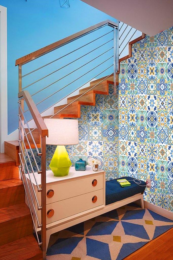 12 PC Pack Backsplash Tile Stickers / 6 x 6