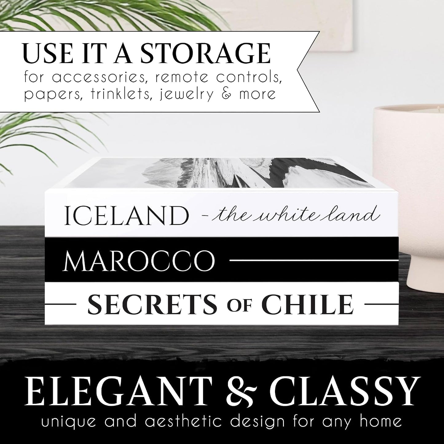 Decorative Books / Fake Coffee Table Books / Set of 3