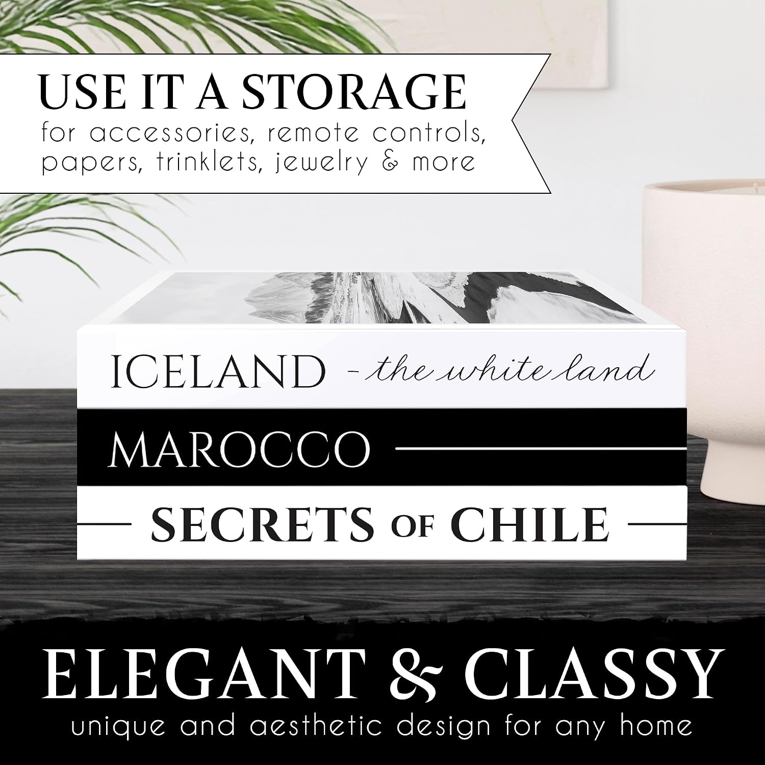 Decorative Books / Fake Coffee Table Books / Set of 3