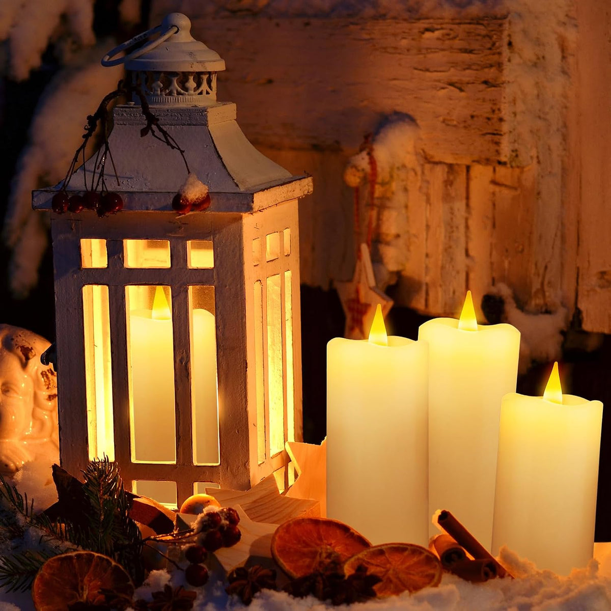 Real Wax Rechargeable LED Flameless Candles with Remote and Timer,USB Flickering White Pillar Candles-9 Pack for Home