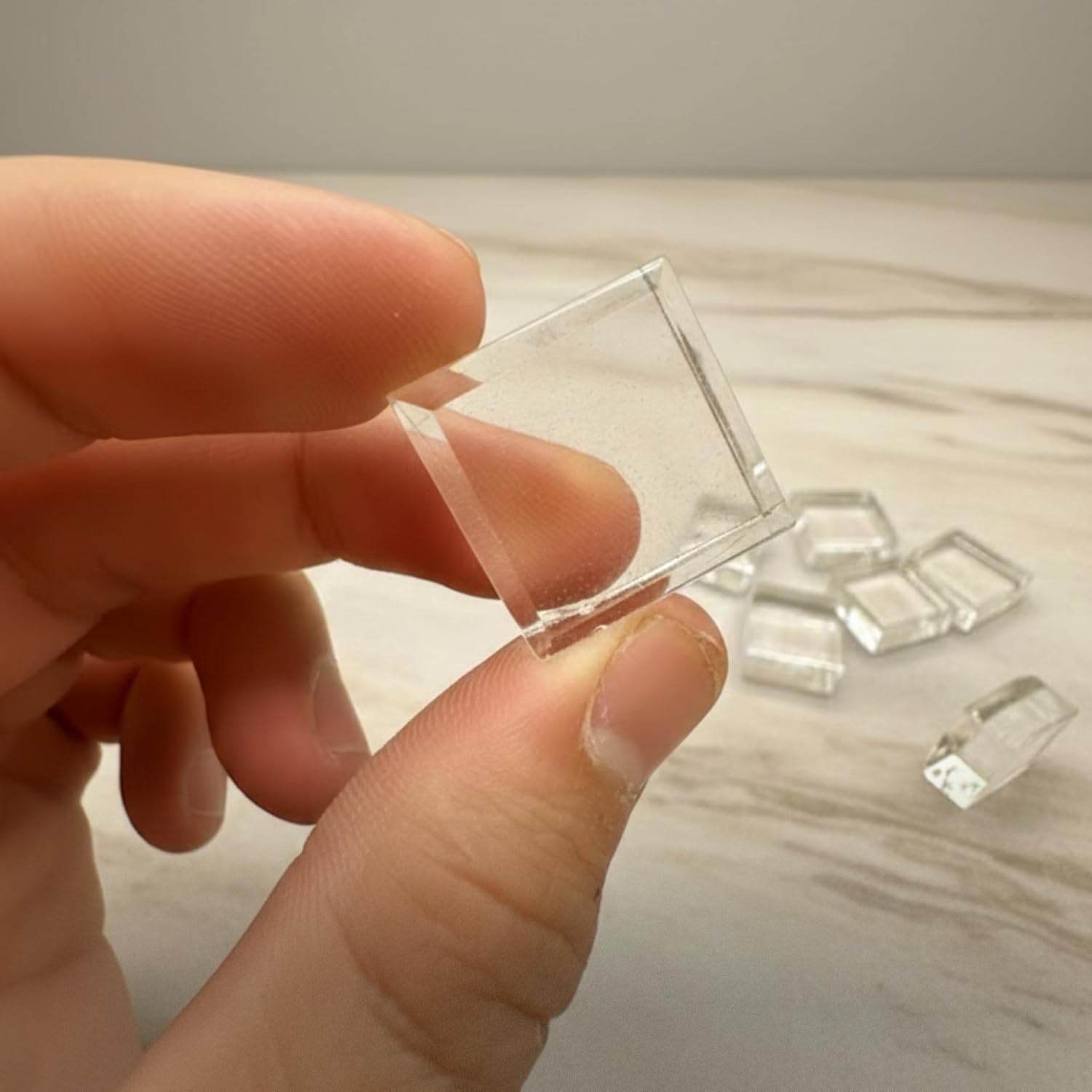 Acrylic Display Block Stand / Clear / 0.75 x 0.75 x 0.5 / Set of 15