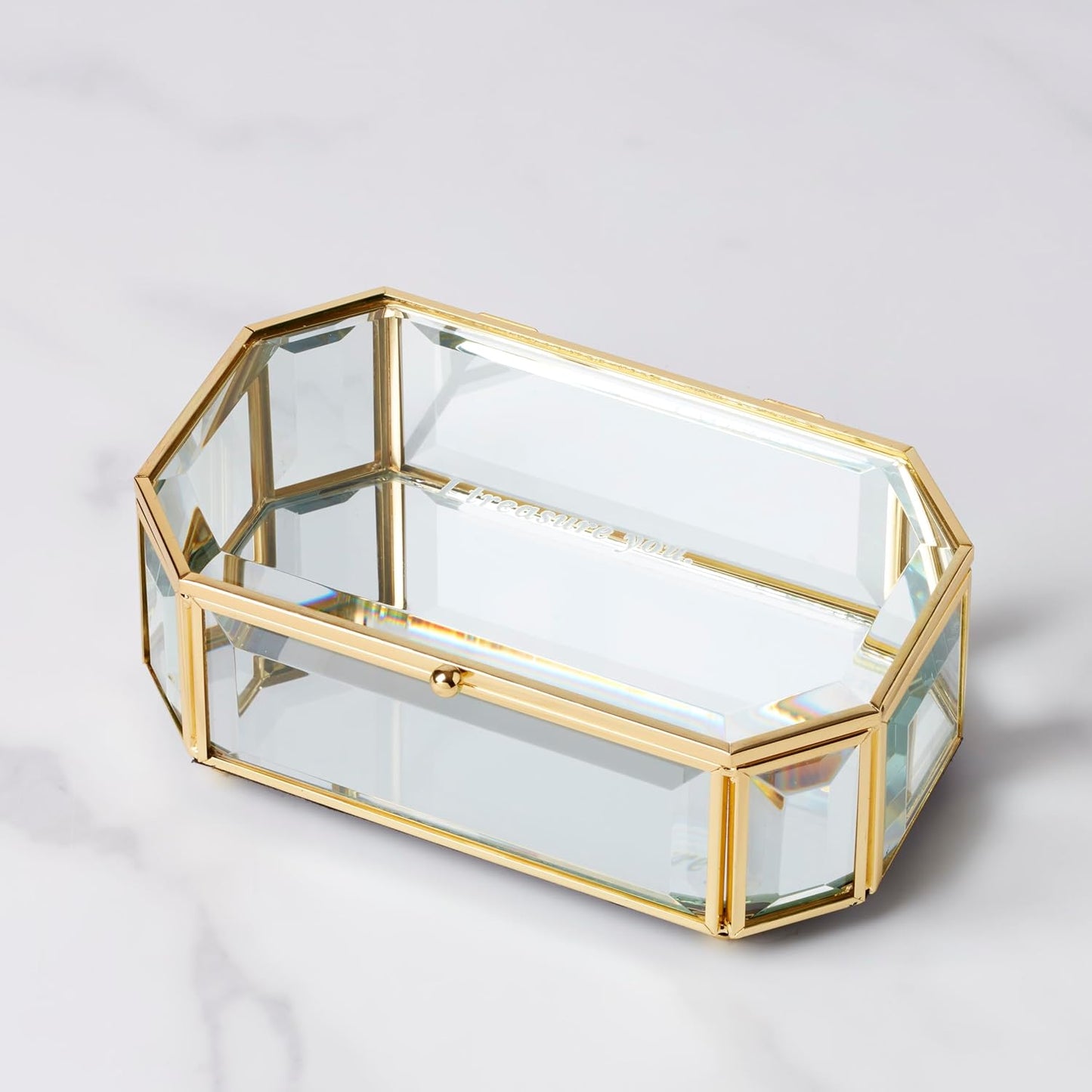 I Treasure You Jewelry Box / Clear