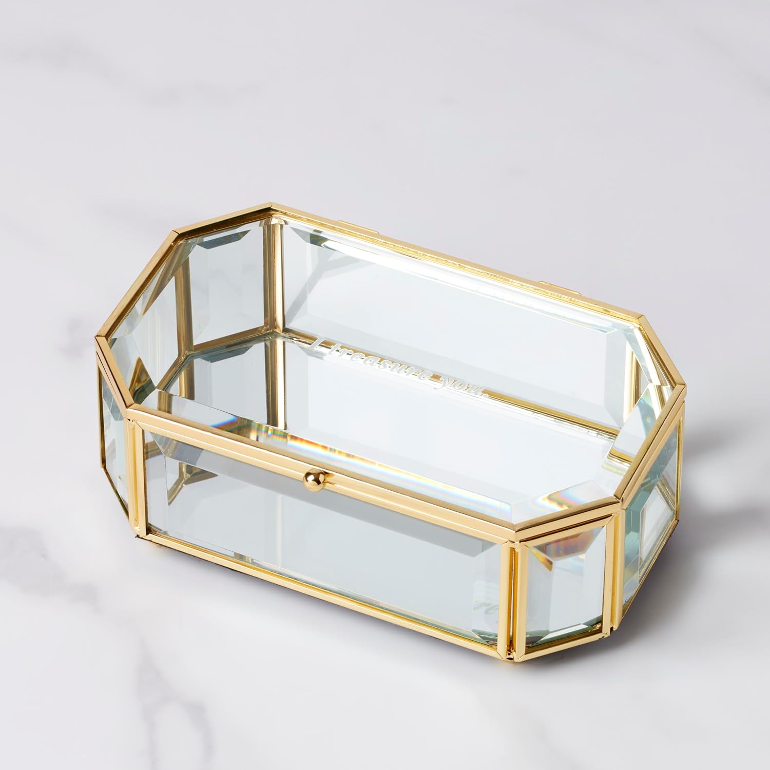 I Treasure You Jewelry Box / Clear