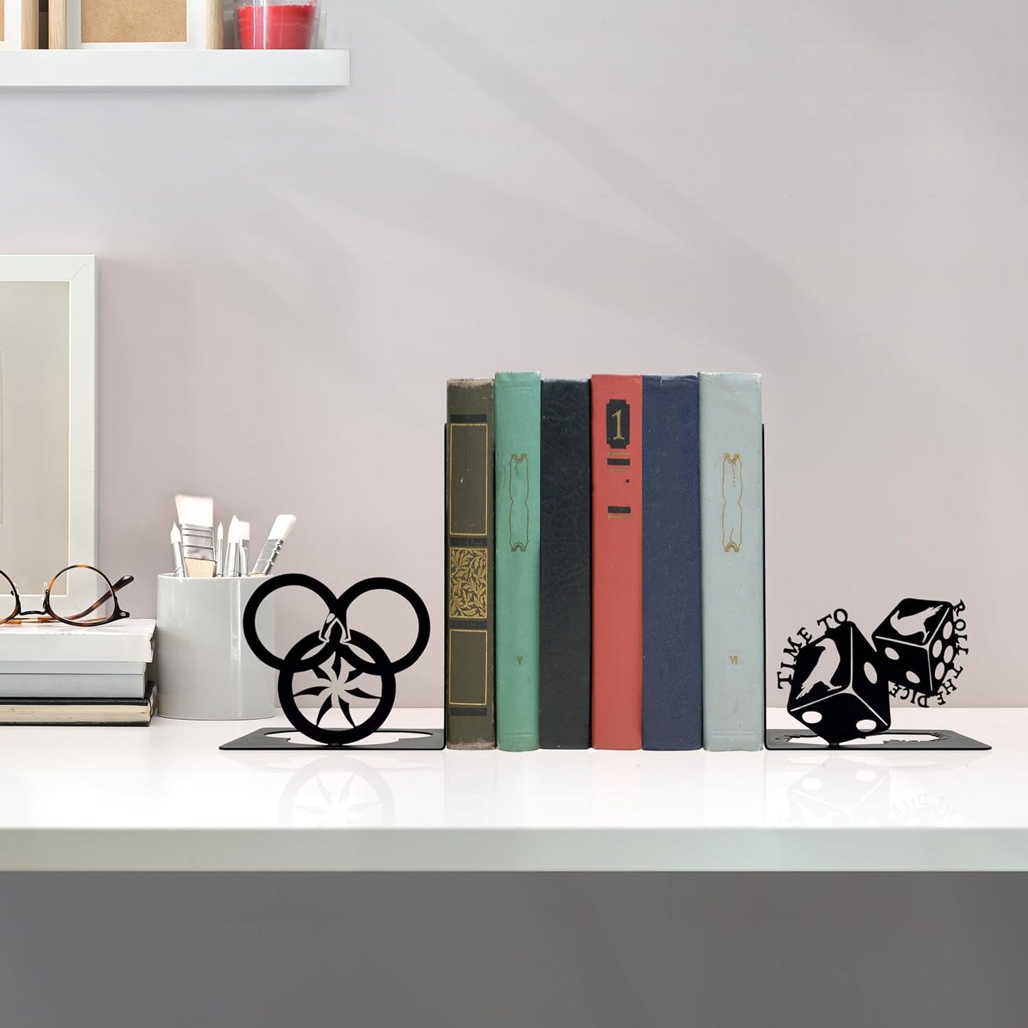 Metal Decorative Book Ends
