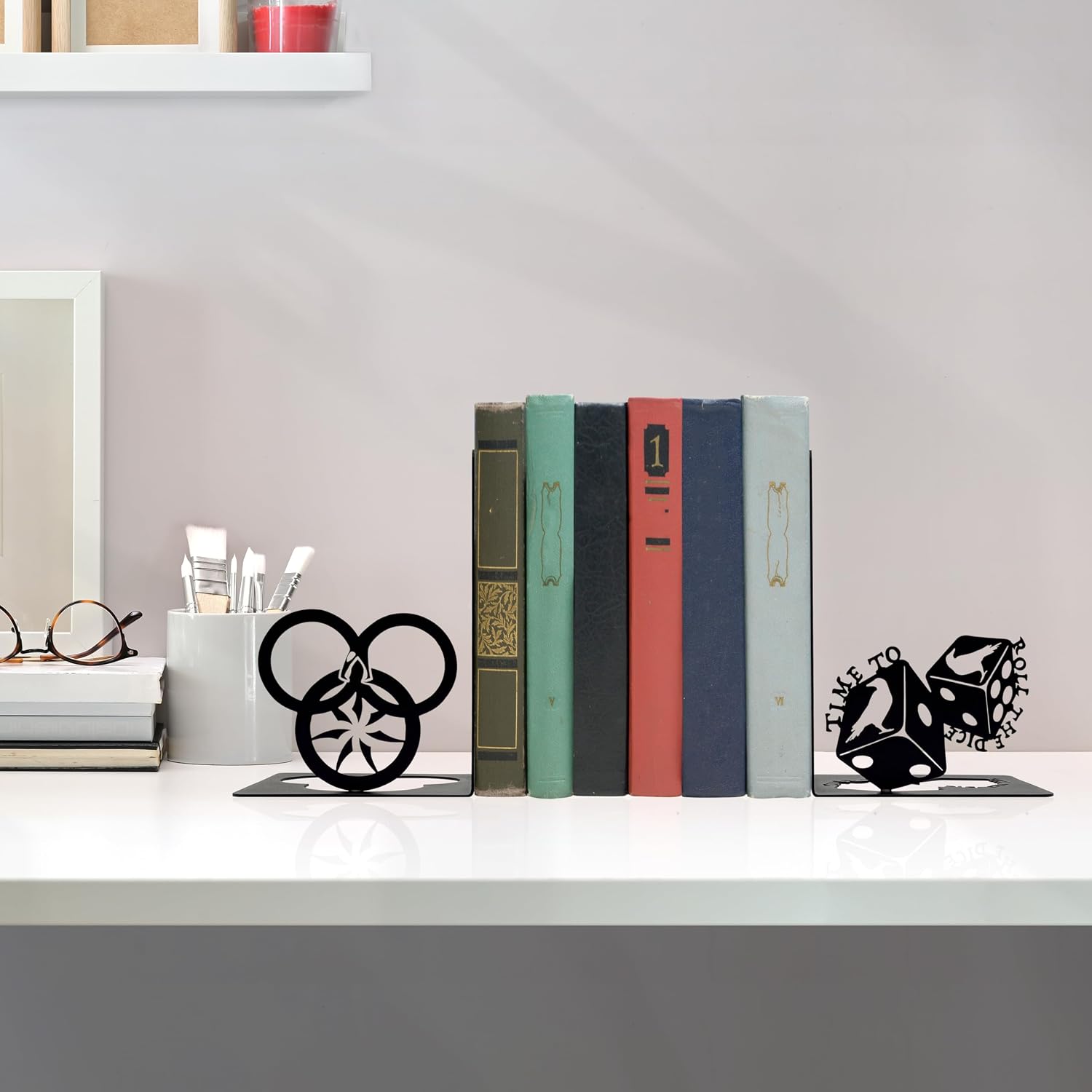 Metal Decorative Book Ends