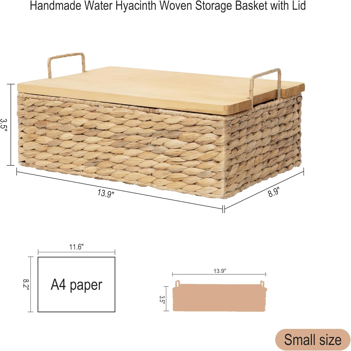 Functional Wicker Organizing Baskets / Small