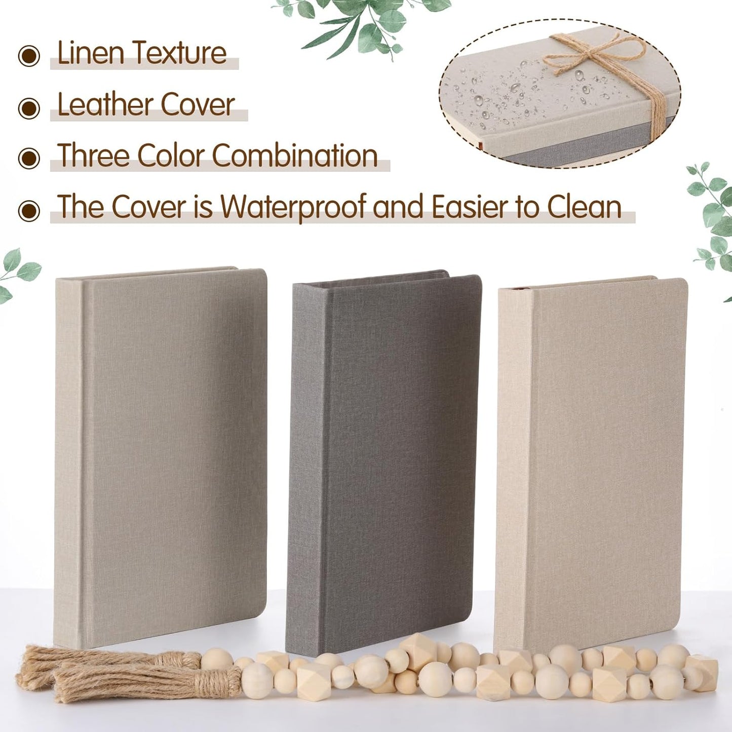 Faux Decorative Books Set / Classical Grey / 8.5 x 5.7 / Set of 3