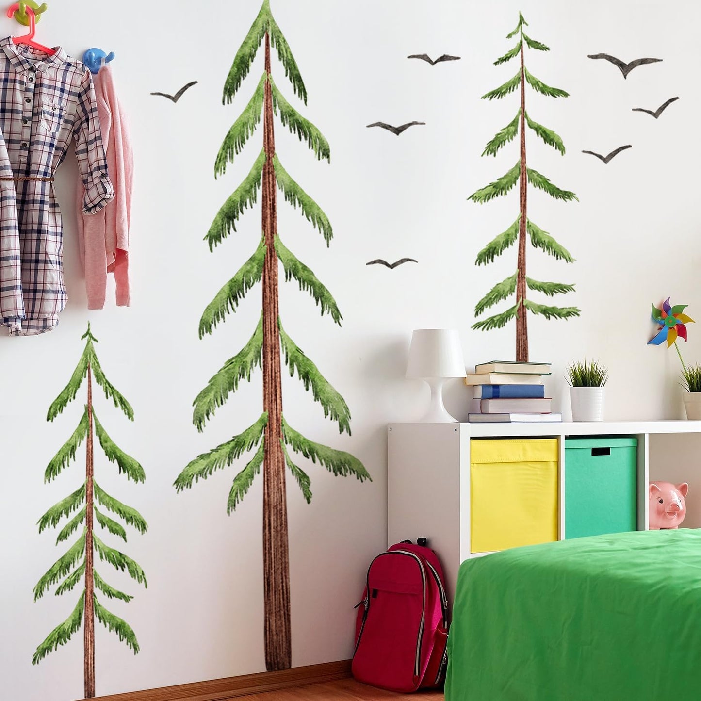Black flying Birds Wall Sticker DIY Peel / Brown