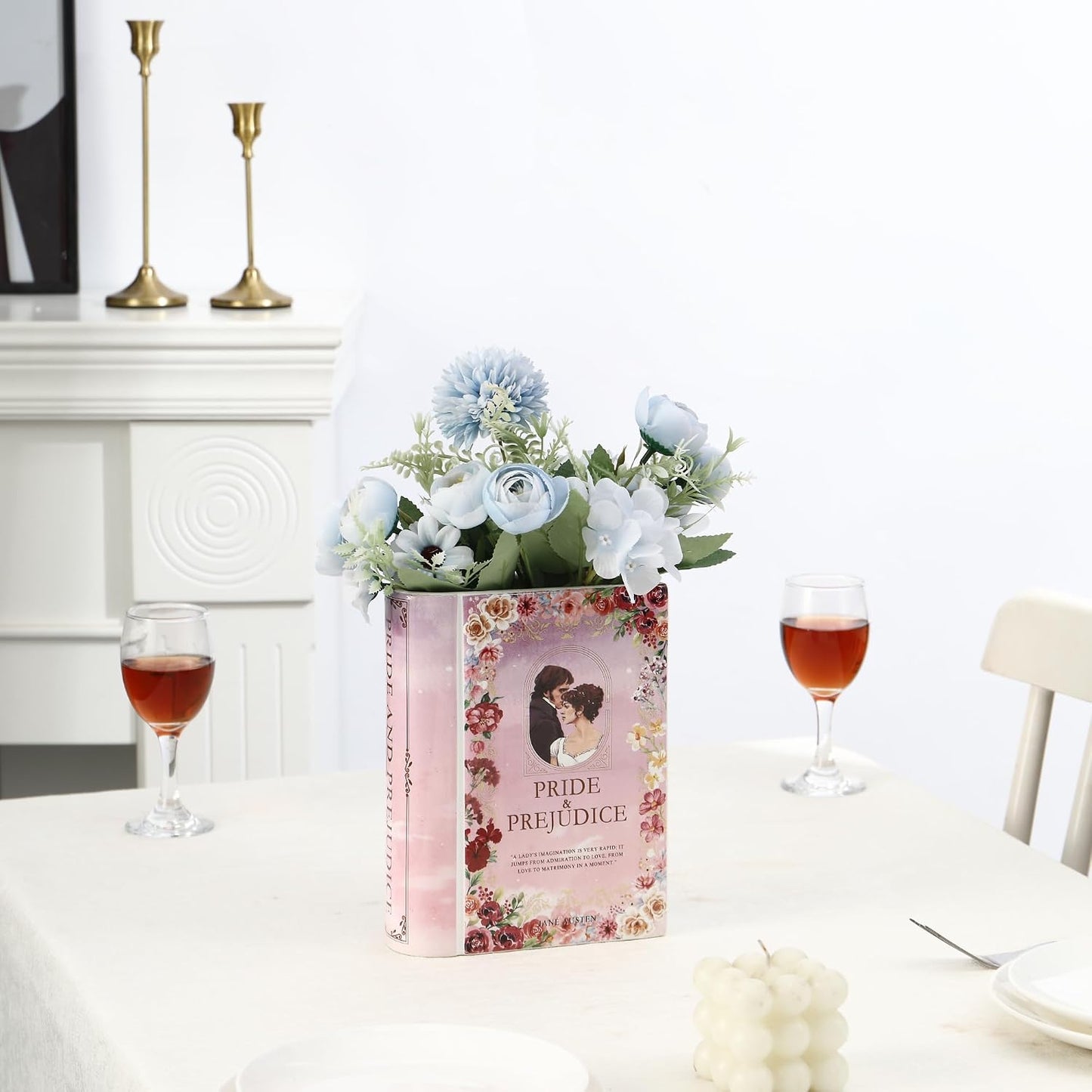 Ceramic Book Vase / Pride&prejudice / Ceramic-8