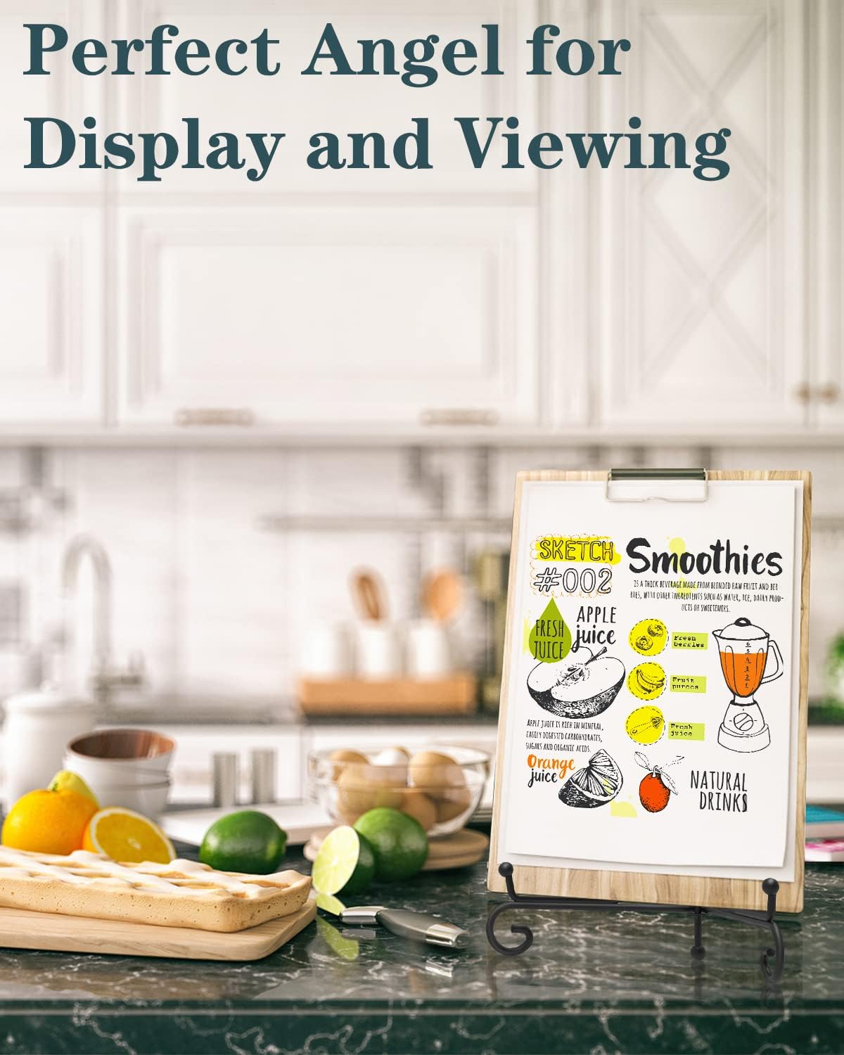 Iron Display Stand Packs / 10 Inch / Black / Set of 10