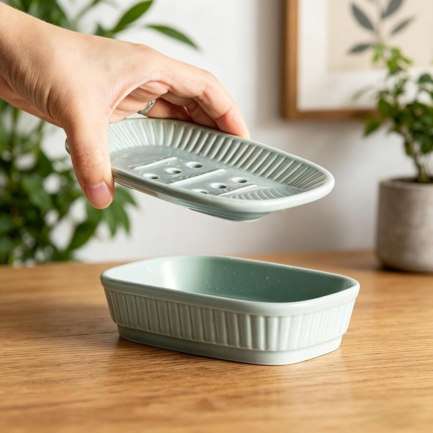 Bar Soap Holder / Ceramic Soap Dish