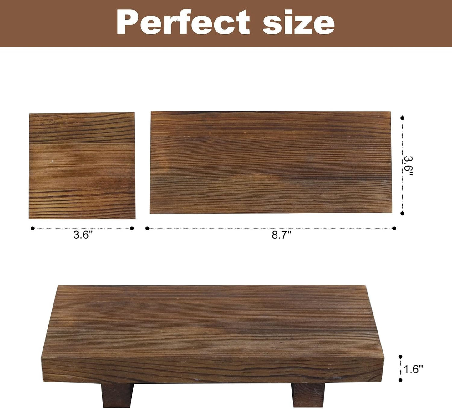 Rustic Farmhouse Countertop Organizer / Natural Rustic