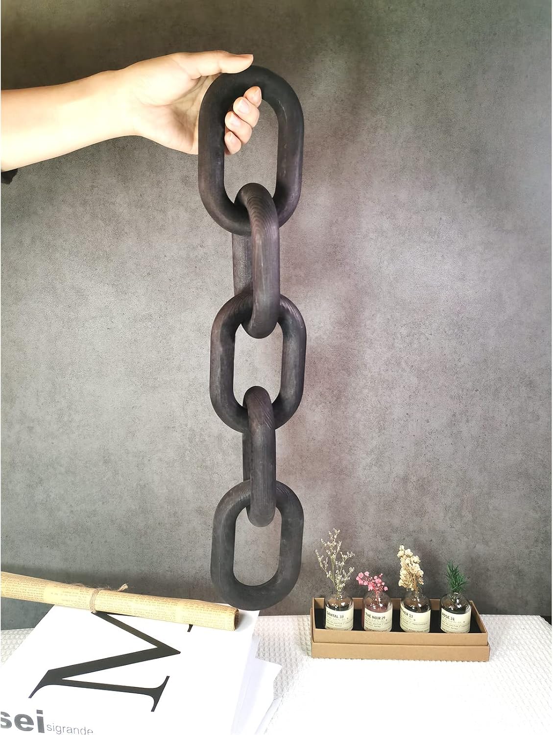 Decor Wood Knot / 5-ring Black
