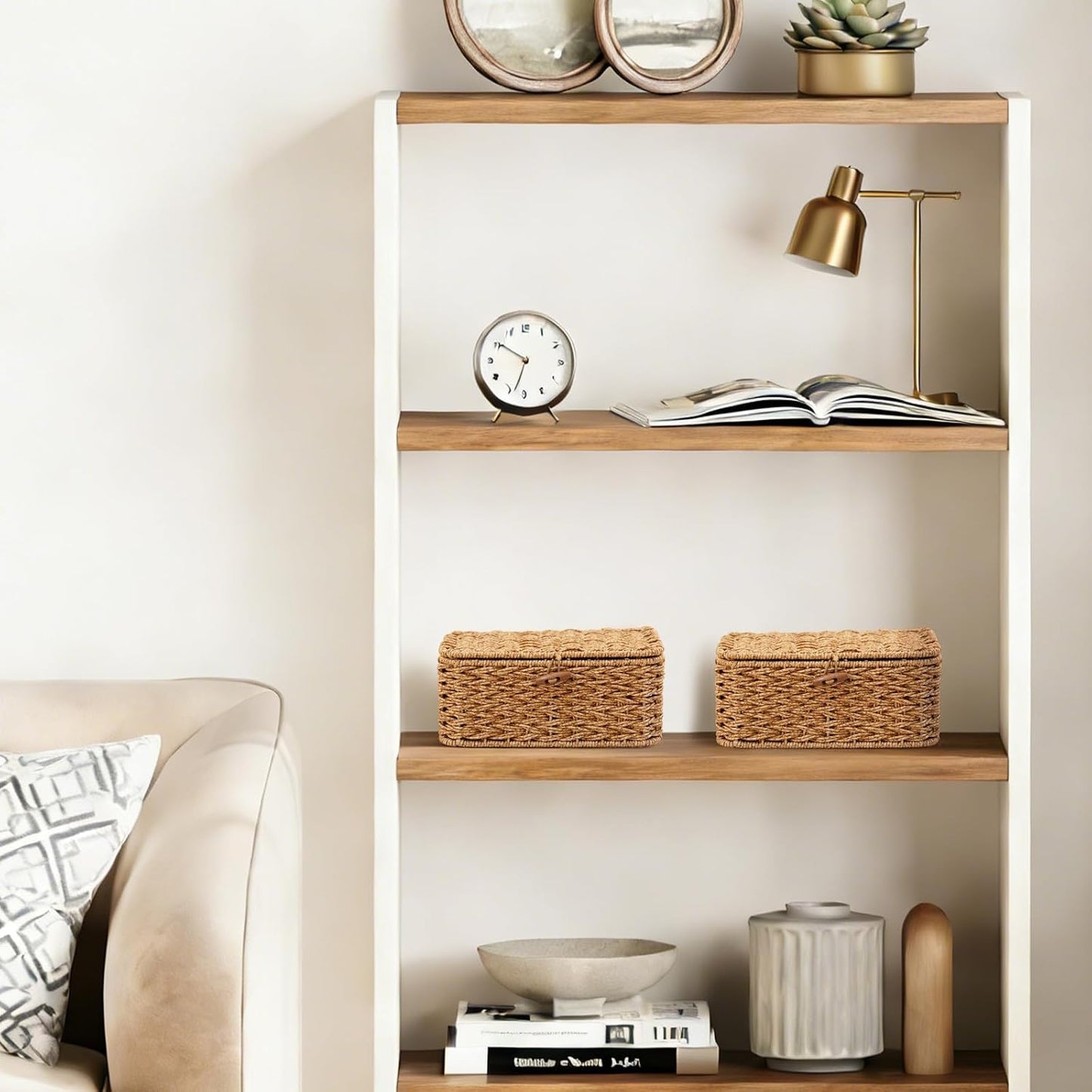 YRMT Storage Basket / 10.2 x 6.3 x 4.1 / Rattan