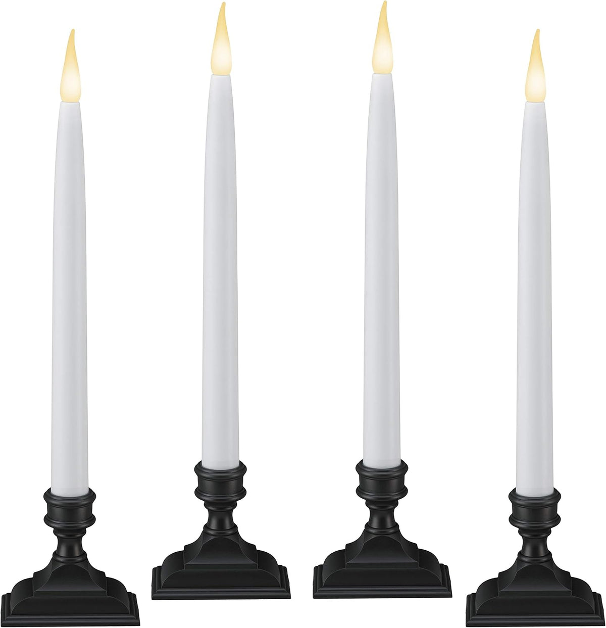 612 Vermont Battery Operated LED Taper Window Candles with Timer
