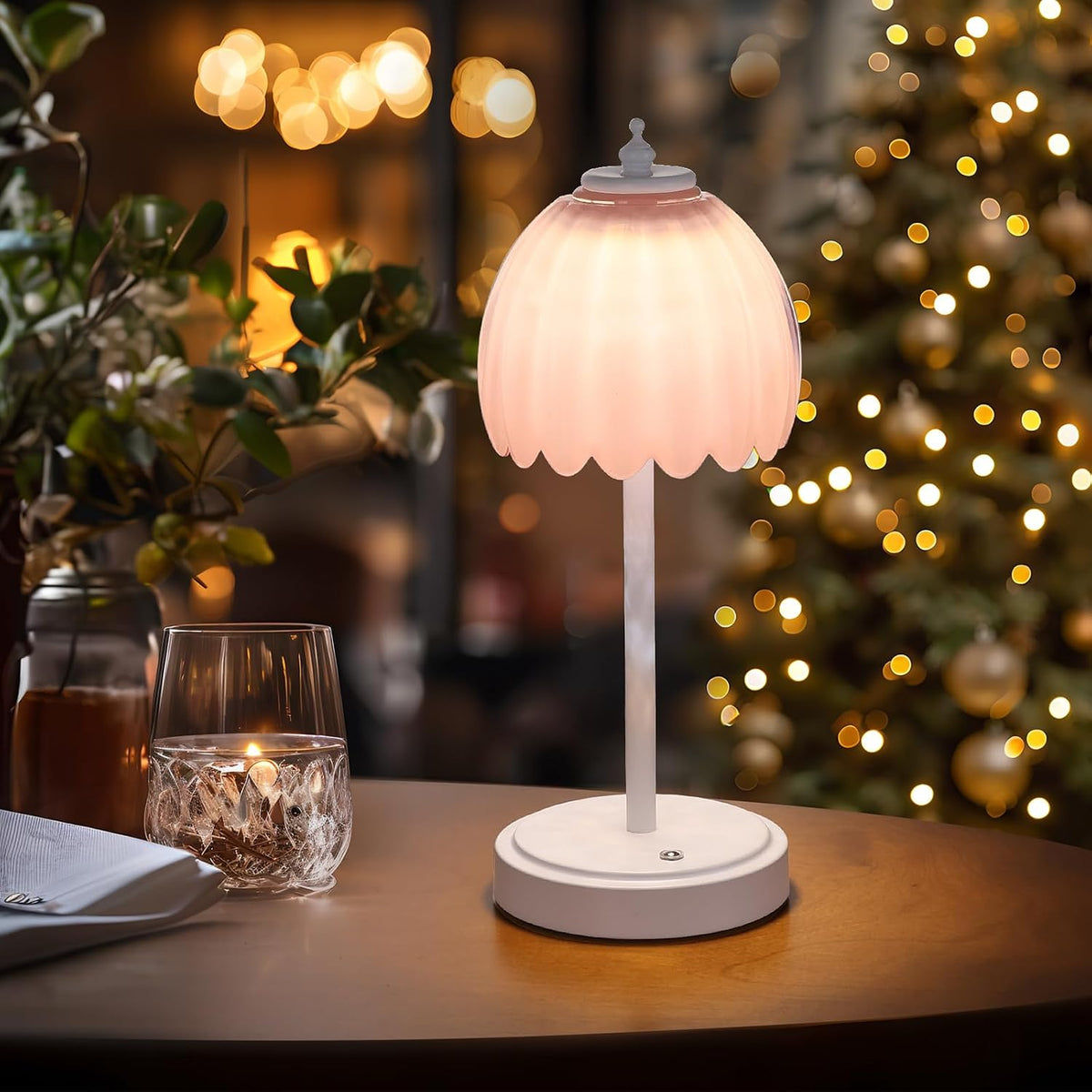 Shenmoyl Rechargeable Table Lamp with 5200mAh Battery & Touch Control - 3 Adjustable Color Temperatures, Cordless