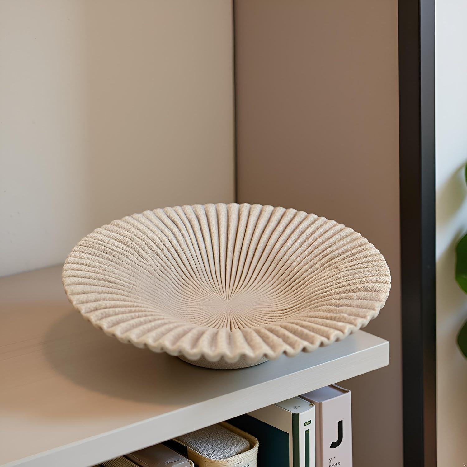 Decorative Bowl decor Tray / Beige-d / 7.87inch