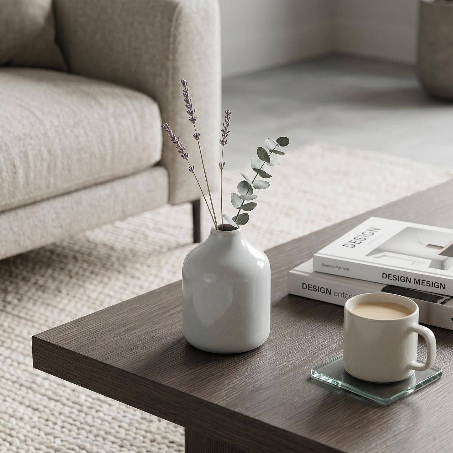 Modern Decorative Vases / Gray / 5 Inch