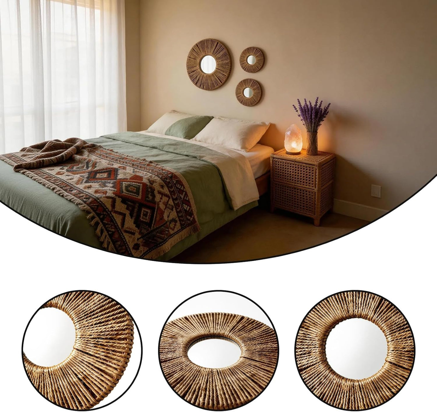 Woven Wall Baskets Set