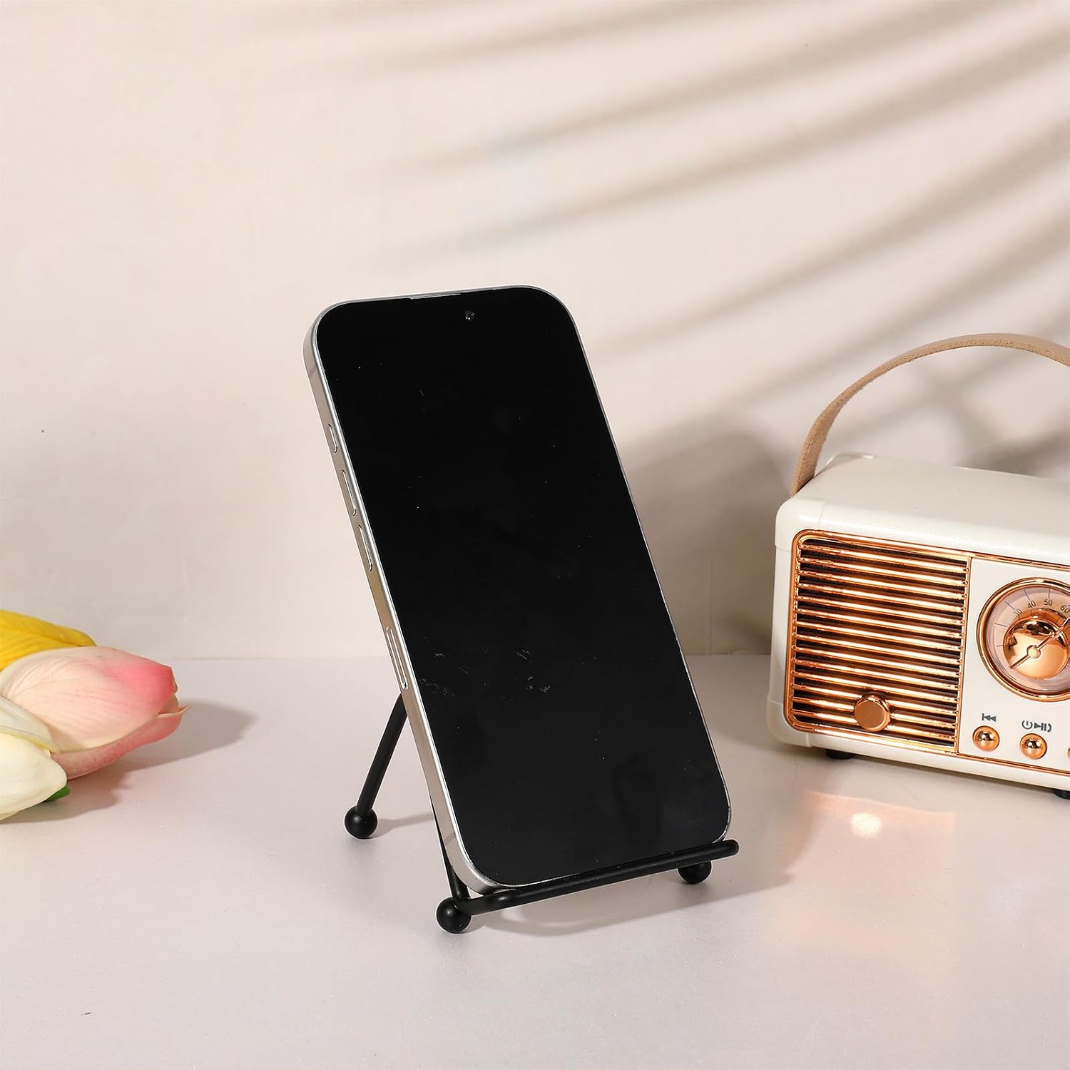 Small Metal Plate Holder Display Stands / Black / 2.5 Inch / Set of 6