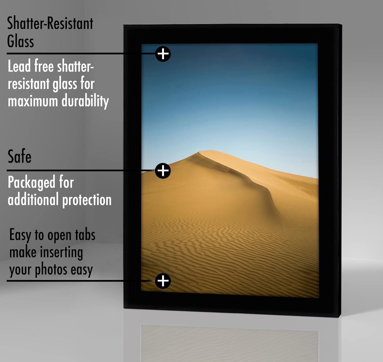 Picture Frame / Gallery-Style Frames Made / 9 x 12 / Black