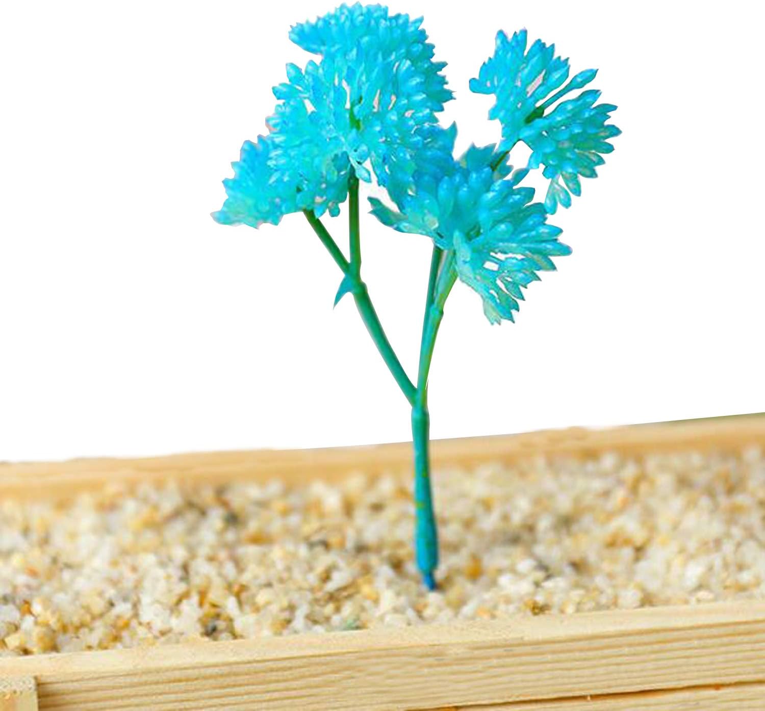Artificial Succulent Plants / Style 13 / Blue / Set of 21