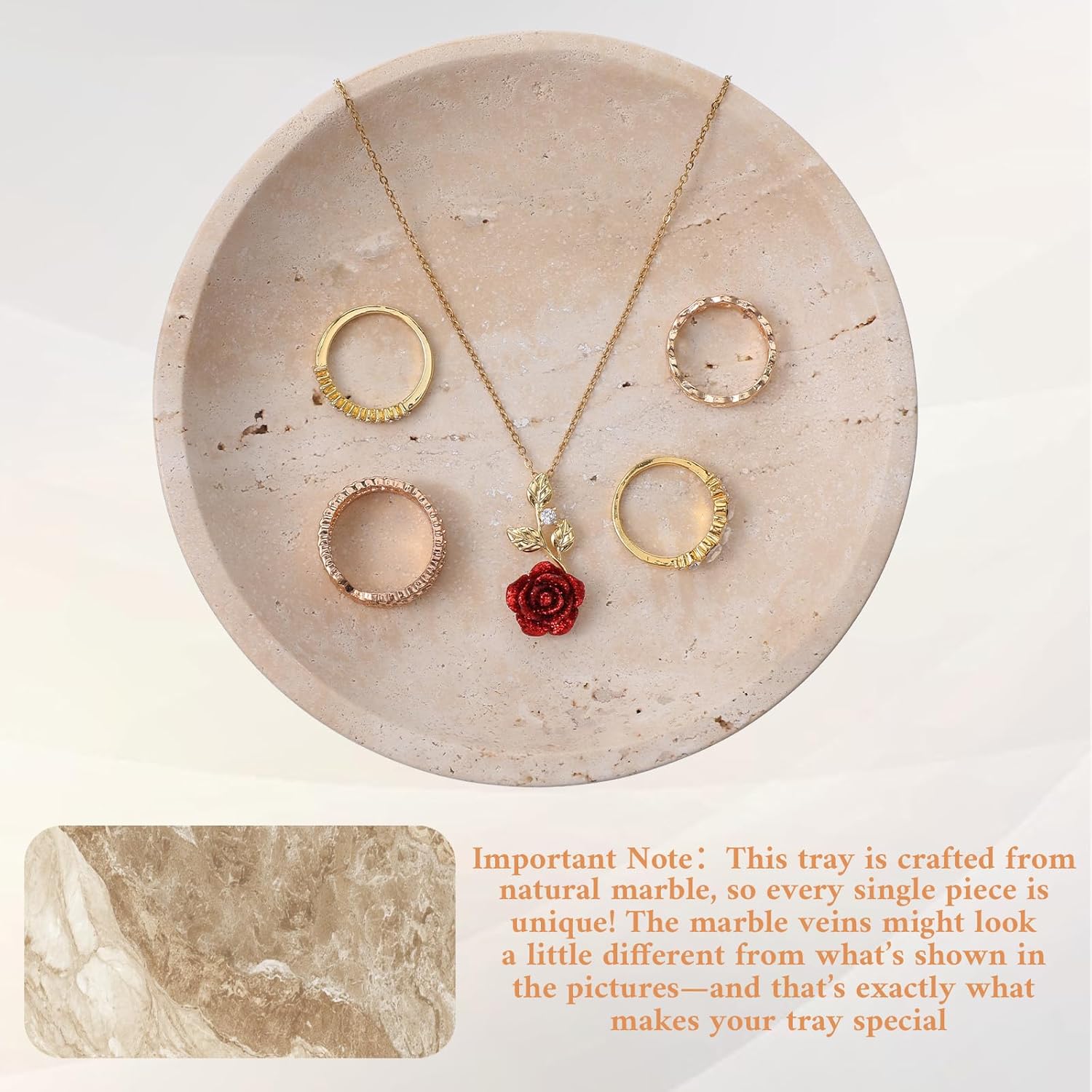 Ring Tray Gift for Woman Daughter / Natural