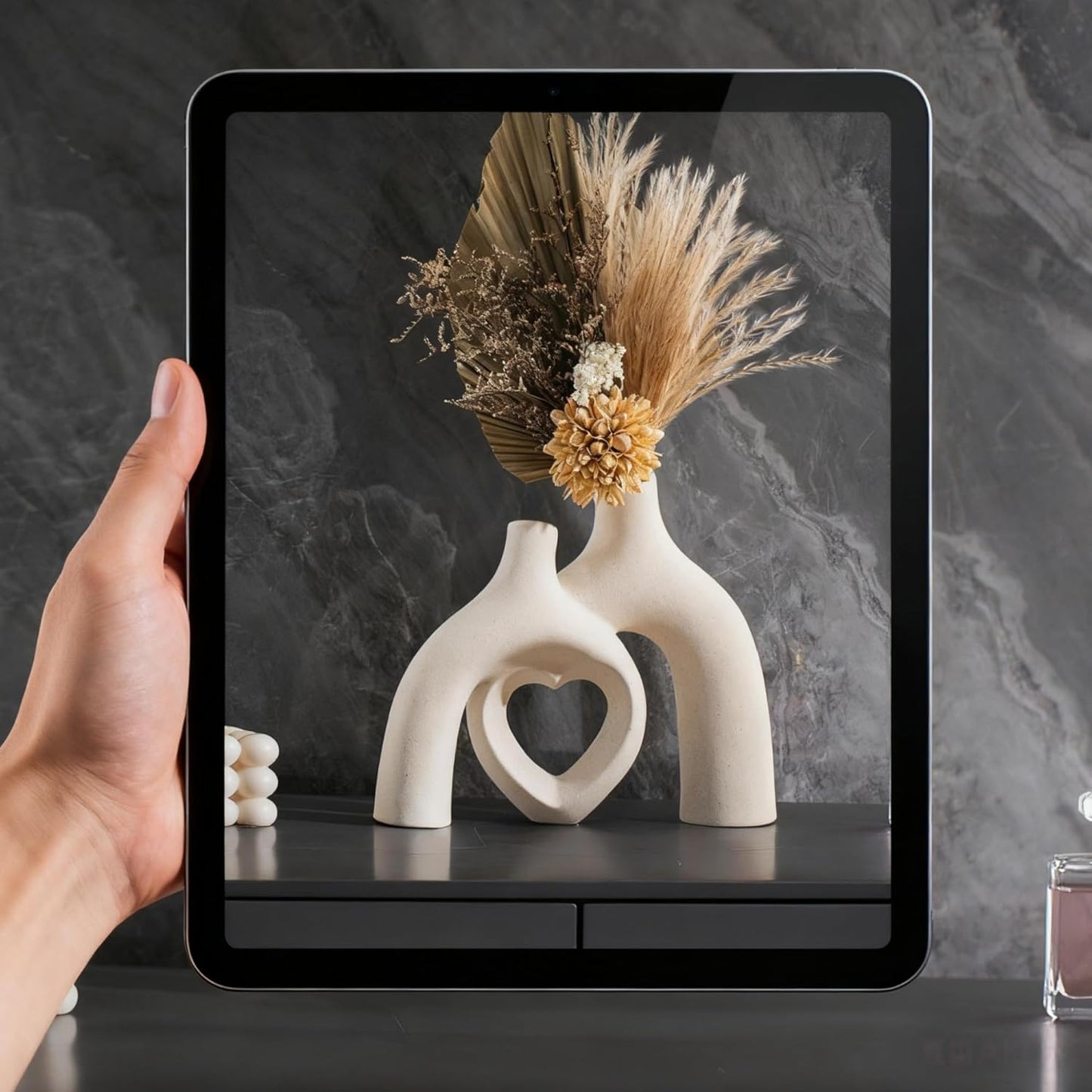 Modern Ceramic Vase / Milky White