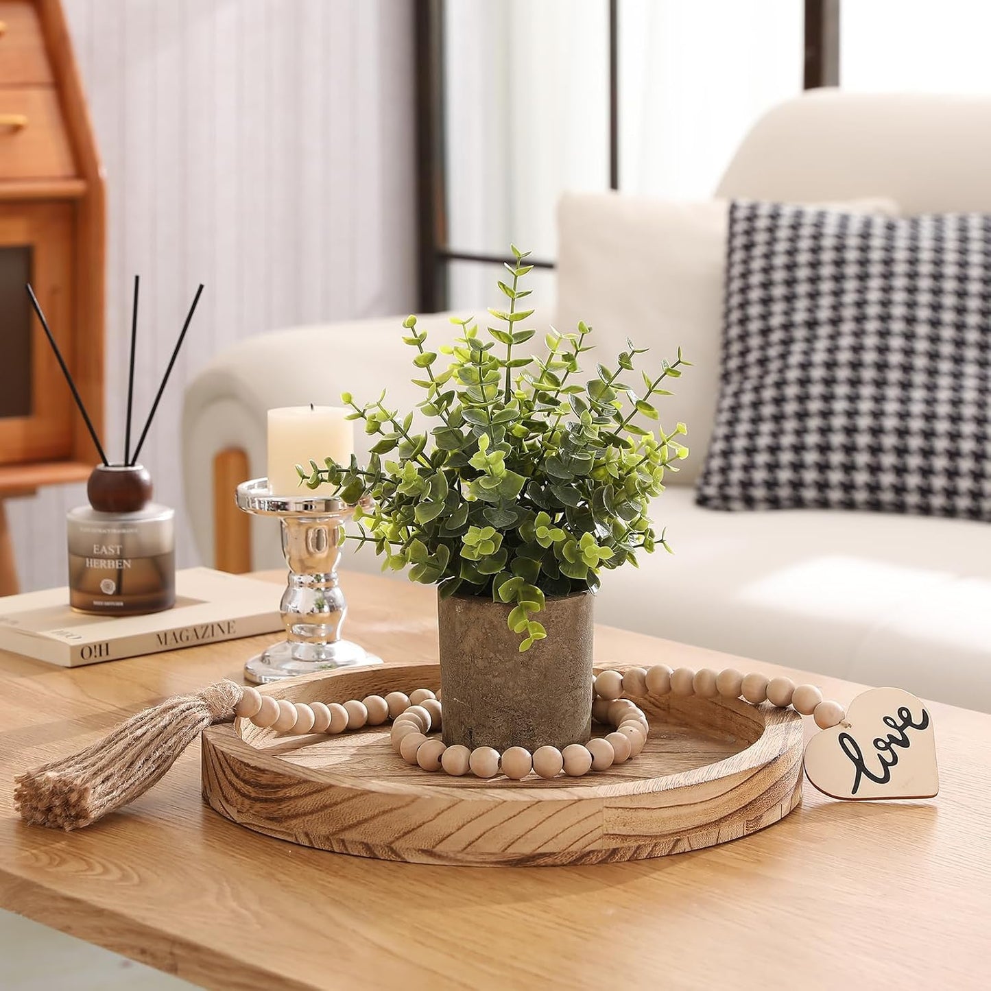 Small Potted Artificial Plant Indoor / Set of 3