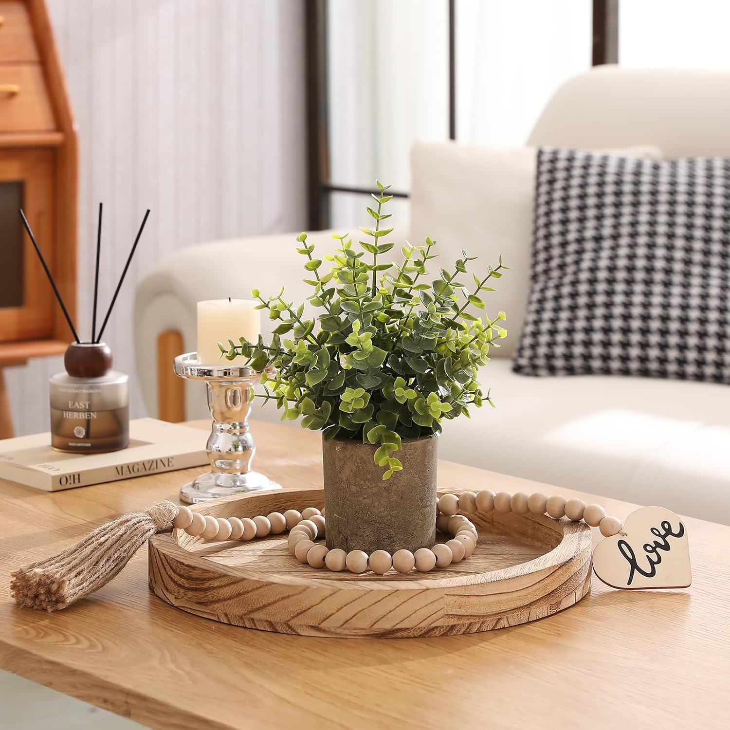 Small Potted Artificial Plant Indoor / Set of 3