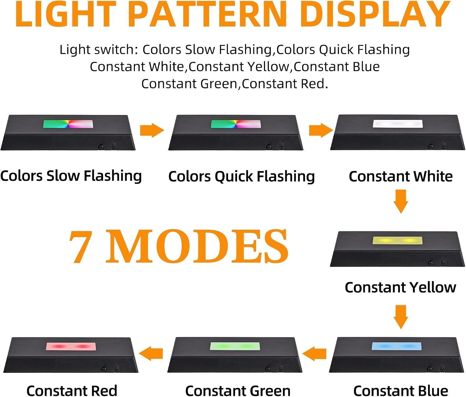 Lighted Up Stand Color Changing Small LED for 3D / Black / Large