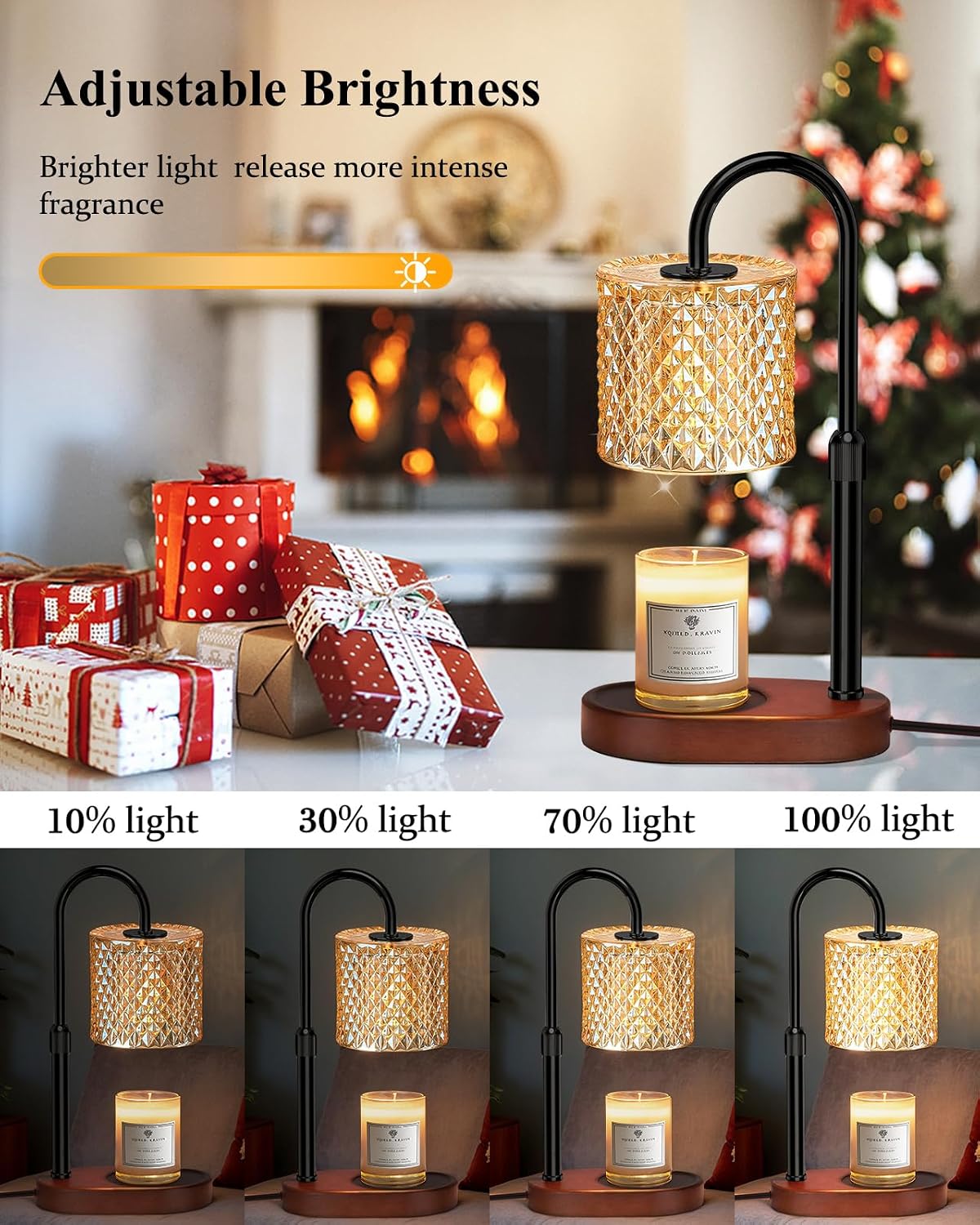 Engpure Candle Warmer Lamp with Timer Dimmer Height Adjustable for Women Birthday Gift, Mothers Day Gift, House Warming