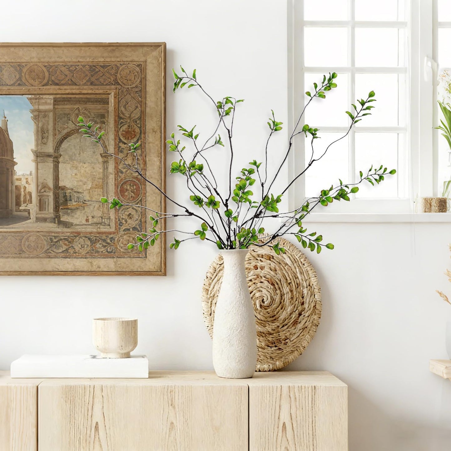 Artificial Ficus Branches for Vase / 38.5 Inch / Set of 5