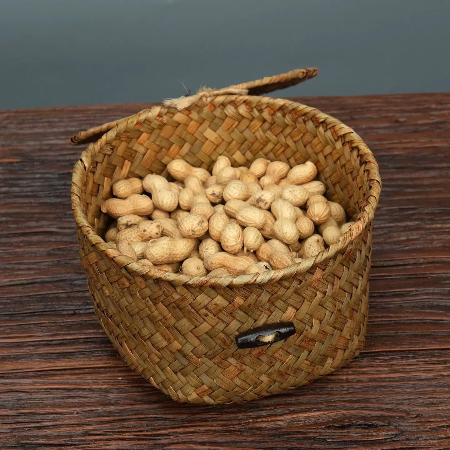 Seagrass Handmade Basket / Natural / 7 Inch