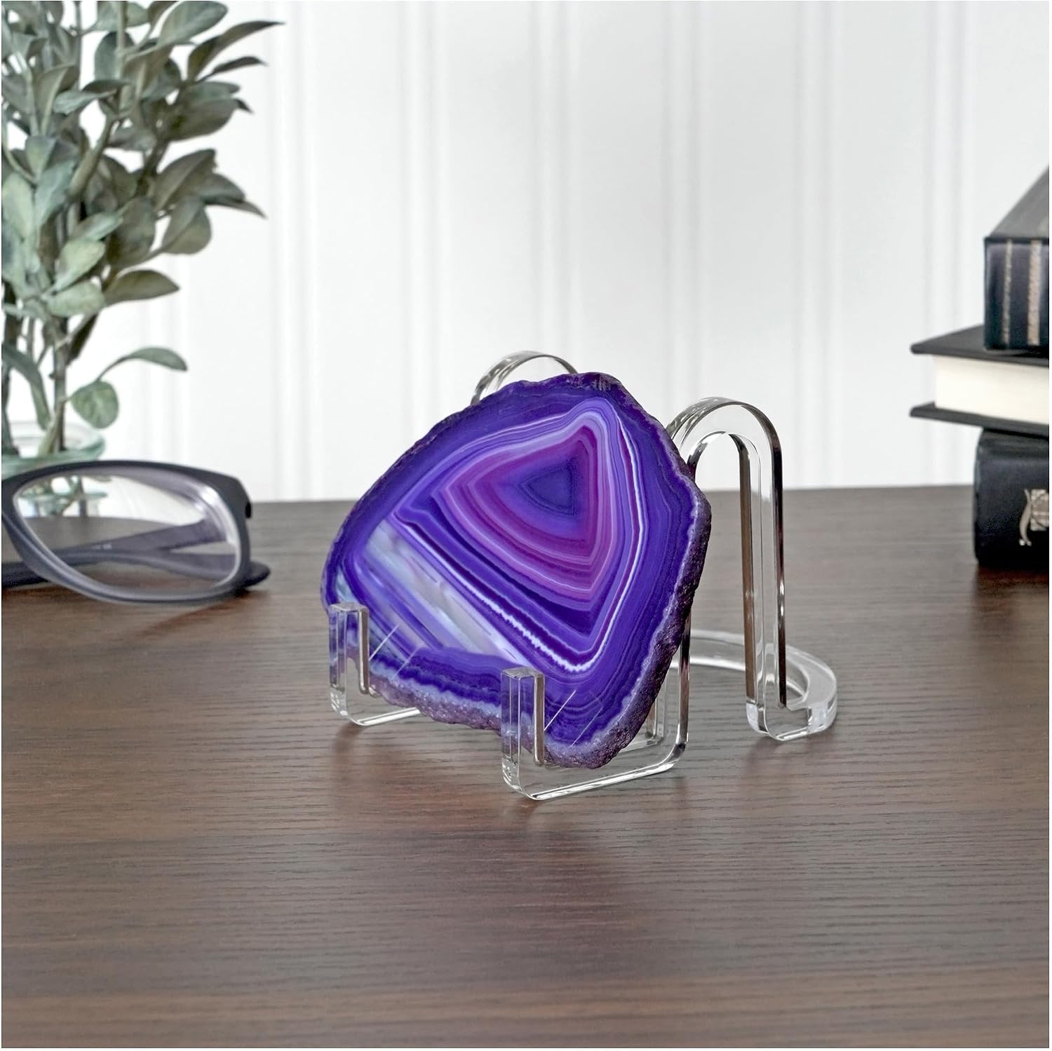 Acrylic Ribbon-Style Display Easel / 2.875 x 2.5 x 3.5 / Clear