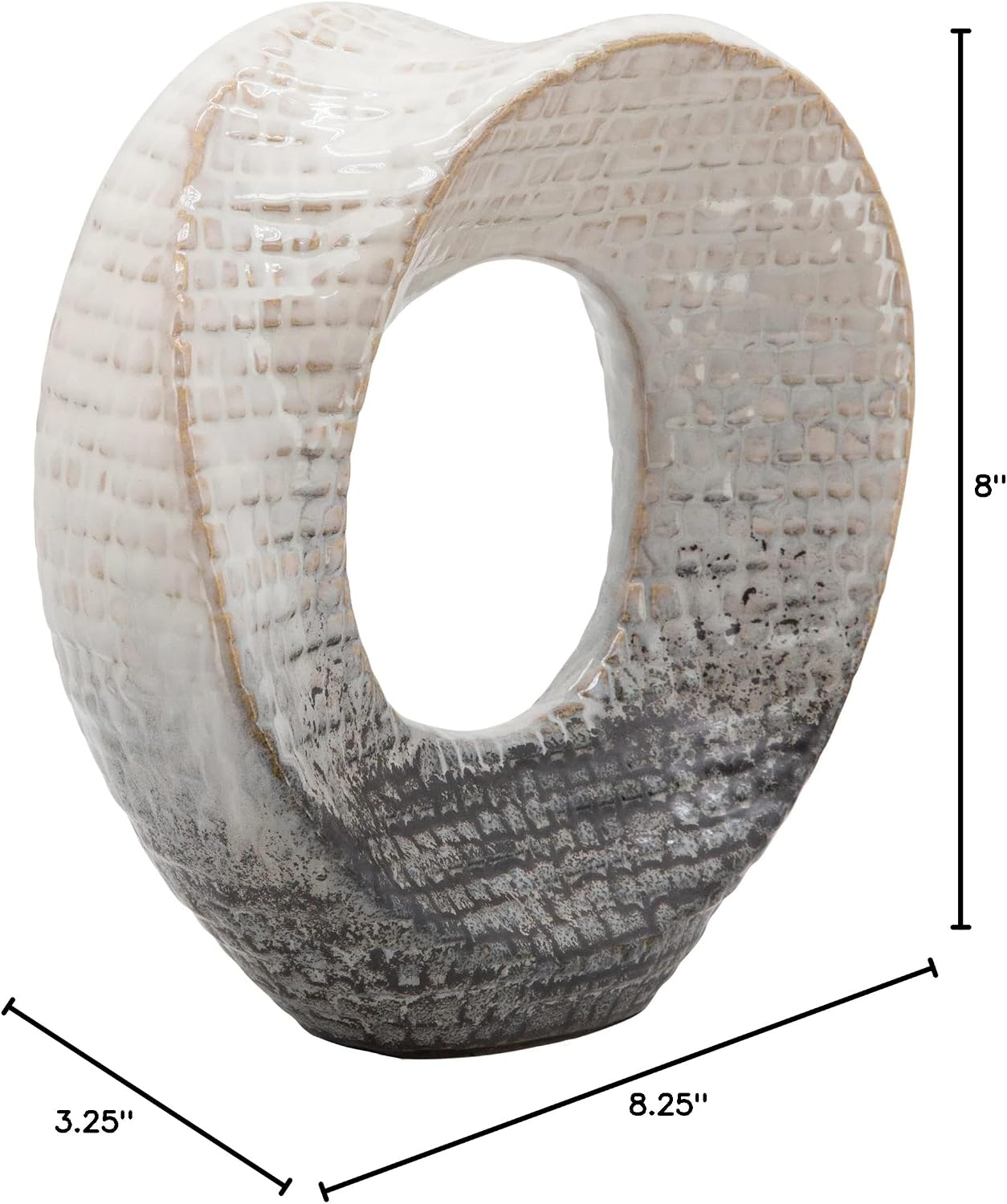 Ceramic Decorative Sculpture / Stoneware Table Accent