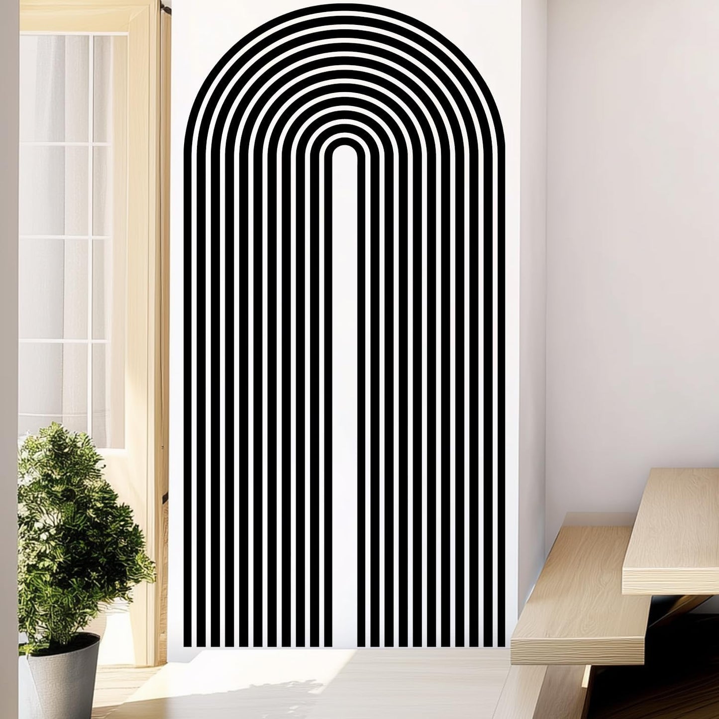Boho Mid-Century Modern Wall Decals Peel and Stick
