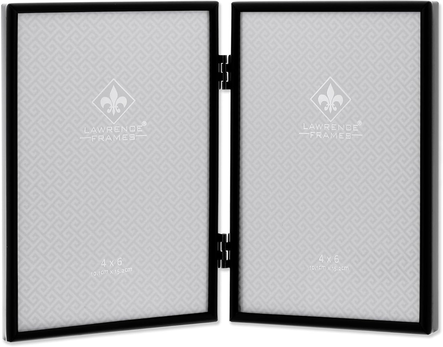 Lawrence Frames Metal Frame, Simply, Black, 4x6 Double