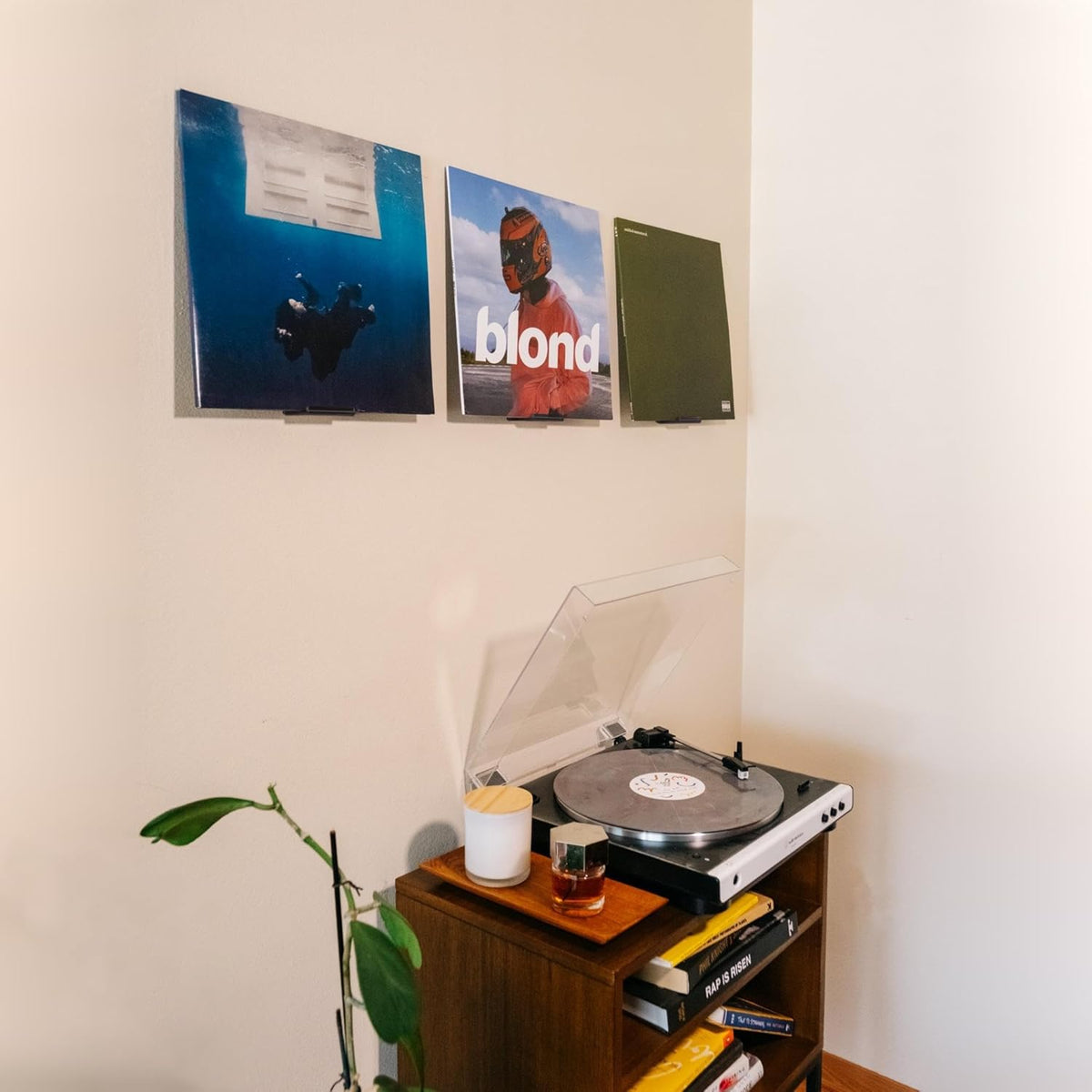 Adhesive Vinyl Wall Mount (16-Pack) – Strong Hold Record Holder Wall, Record-Safe Easy Installation, Album Wall Mount