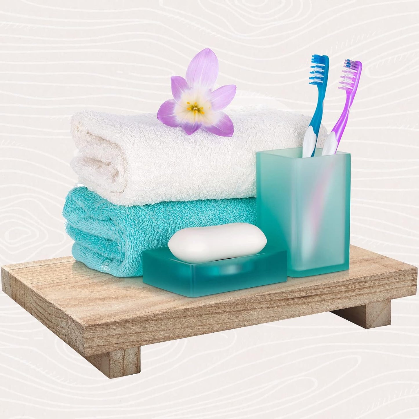 Wood Riser Tray Soap / Natural / 12 x 7
