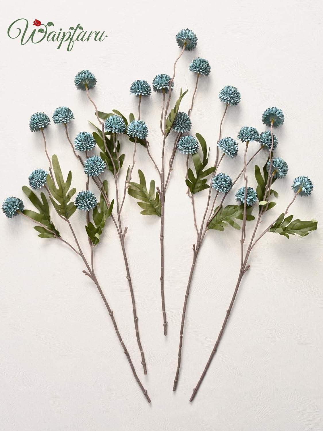 Fake Silk Pompon Mum Artificial Flowers / Blue / Set of 10