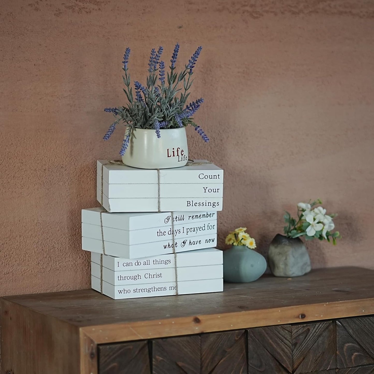 Farmhouse Book Decor / Count Your Blessings