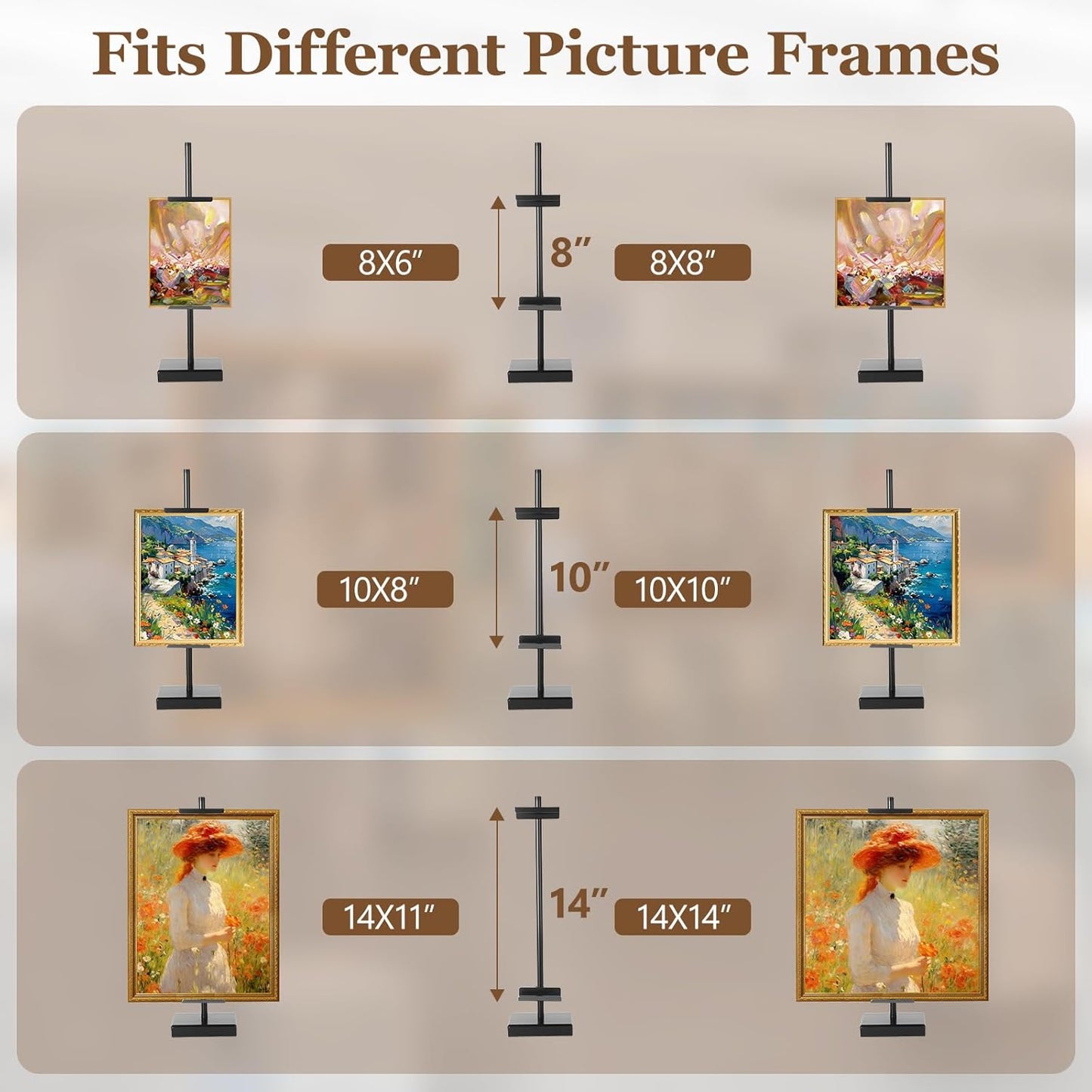 Picture Frame Stand / Black / 18inch