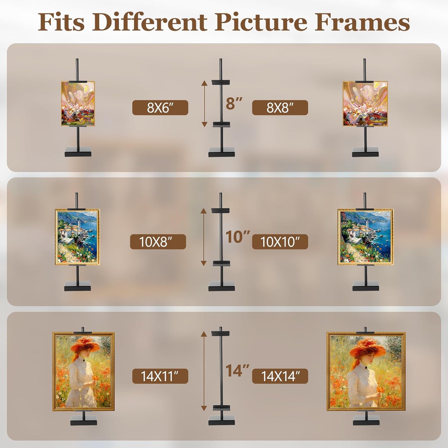 Picture Frame Stand / Black / 18inch