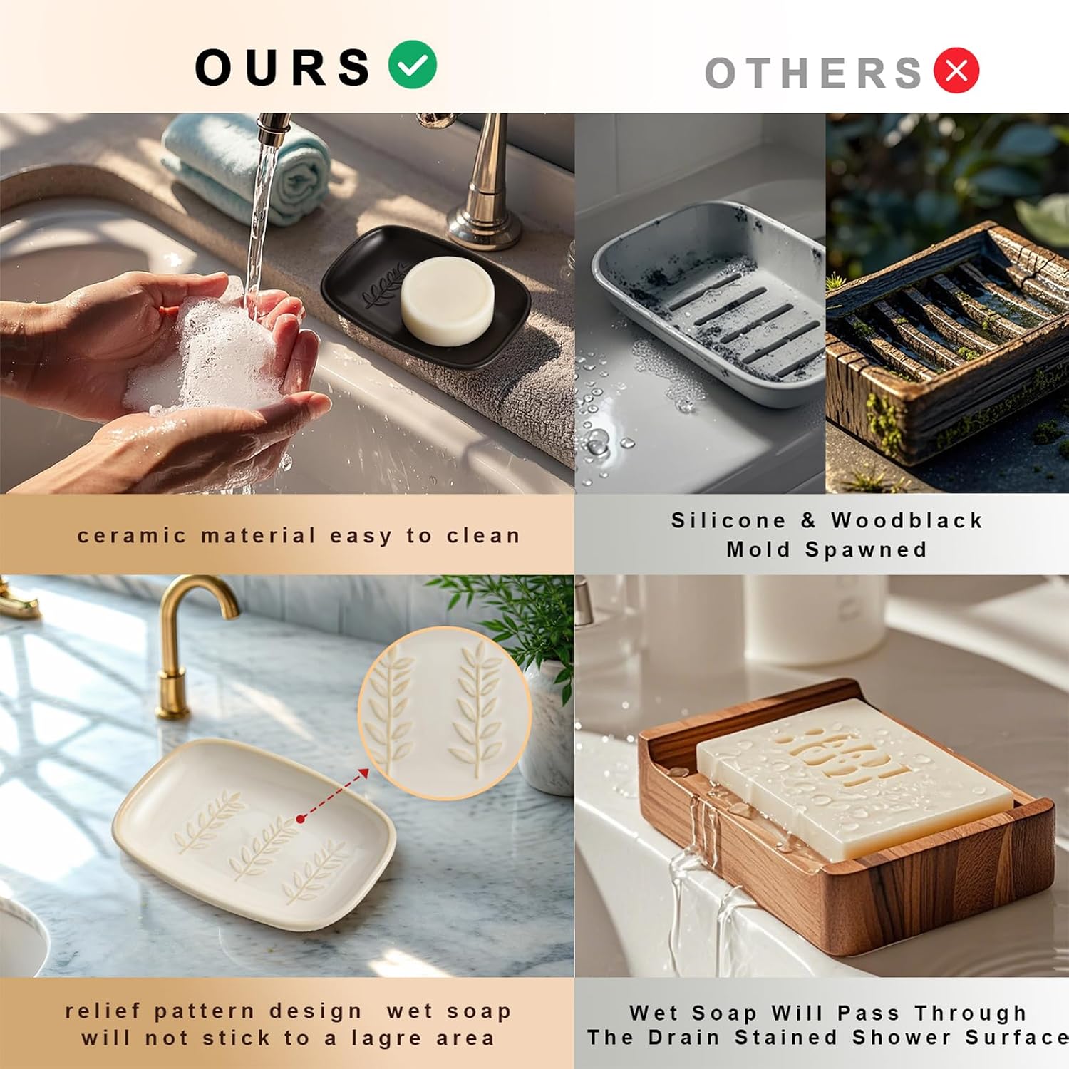 Bar Soap Holder / Beige