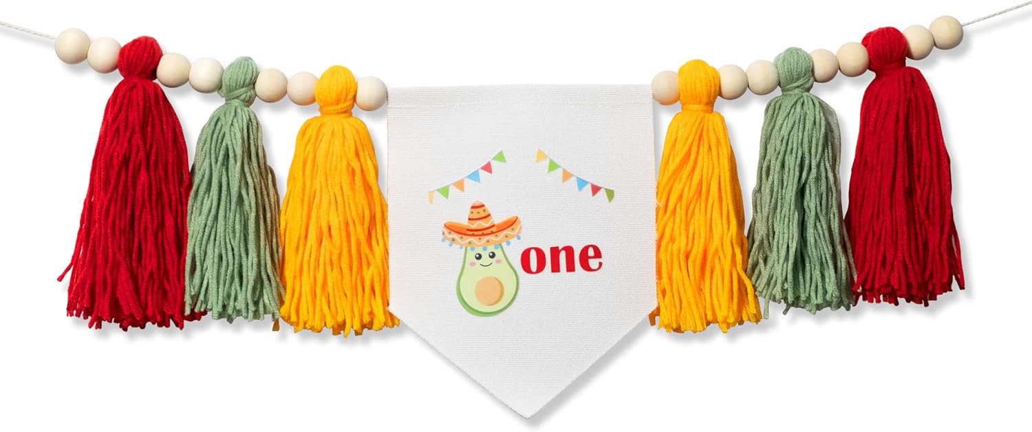 Wood Bead Tassel Garland
